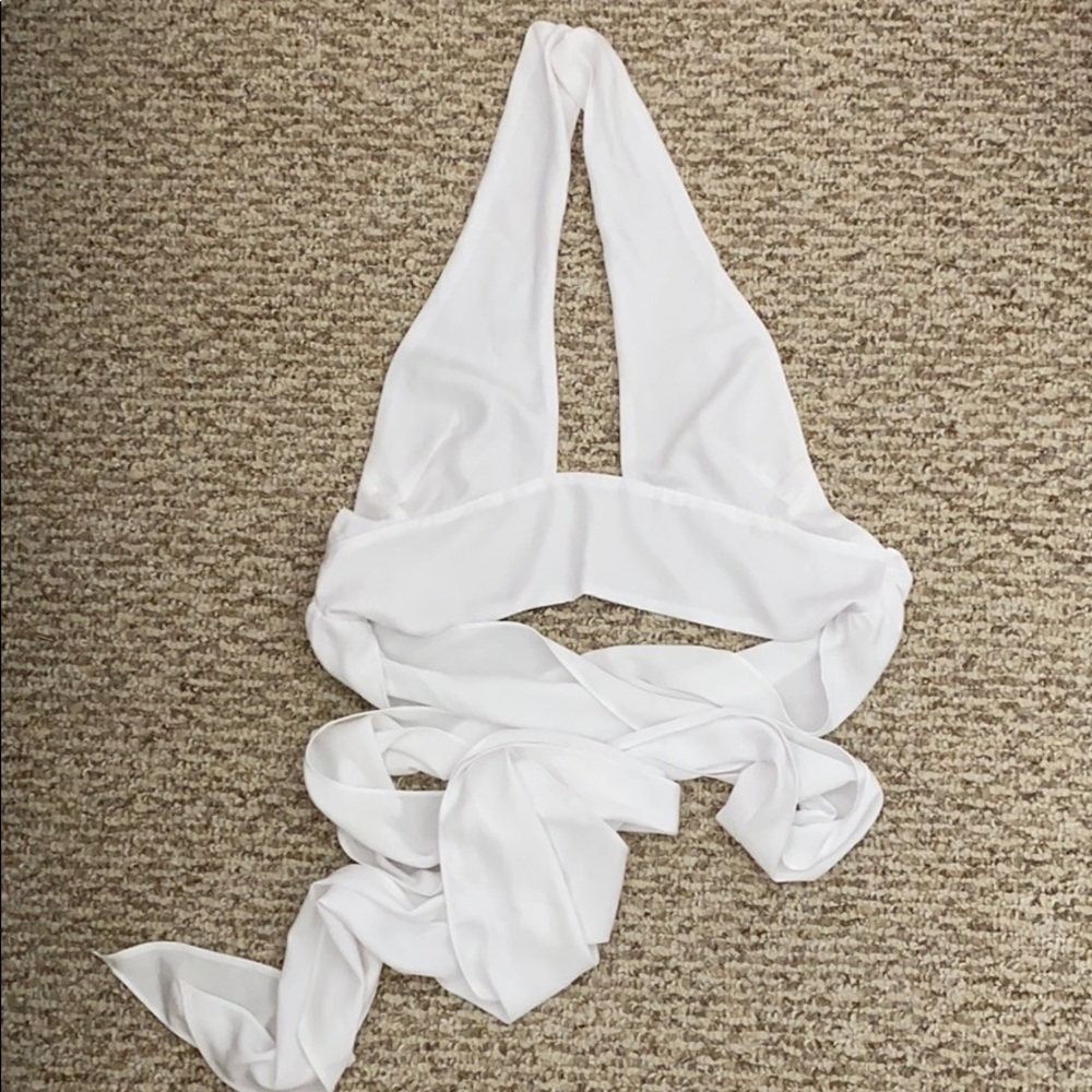Superdown Jennifer Wrap Top White XXS